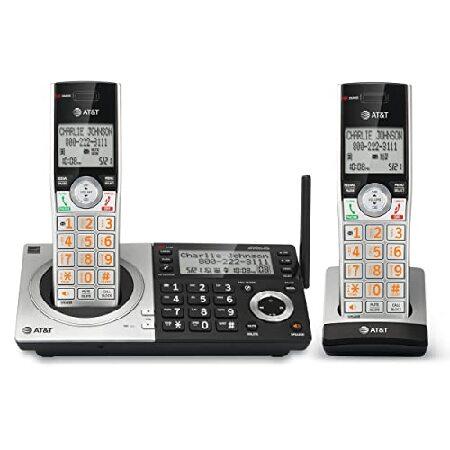 AT＆T CL83207 DECT 6.0拡張コードレス電話スマートコールブロッカー、シルバー/ブラ...