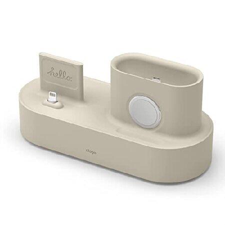 【elago】 iPhone Apple Watch AirPods スタンド シリコン 充電スタン...