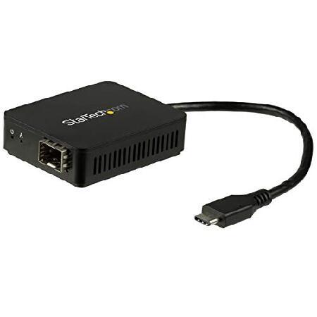 StarTech.com USB-C - 光ファイバー変換アダプタ オープンSFP US1GC30S...