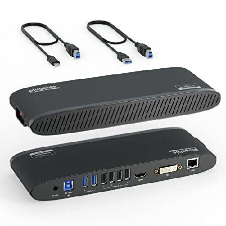 Plugable USB3.0 ドッキングステーション 横置き Windows および Mac 用 ...