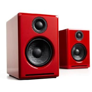 Audioengine A2+ Wireless Bluetooth Speakers - Computer Monitor Speakers and Home Music System with aptX Bluetooth | 60W Powered Bookshelf Stereo Speak