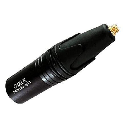 YPA C4XLR MicroDotアダプターDPAマイクを3ピンXLR P48(12V or 48...