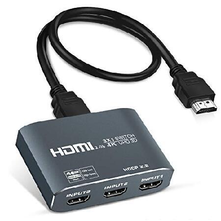 avedio links 4K 60Hz HDMI 切り替え器 3入力1出力 HDMI2.0b セレ...