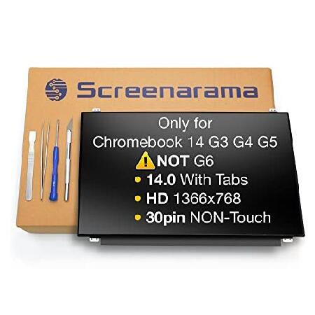 SCREENARAMA LCDスクリーン HP Chromebook 14 G5ディスプレイ用 交換...