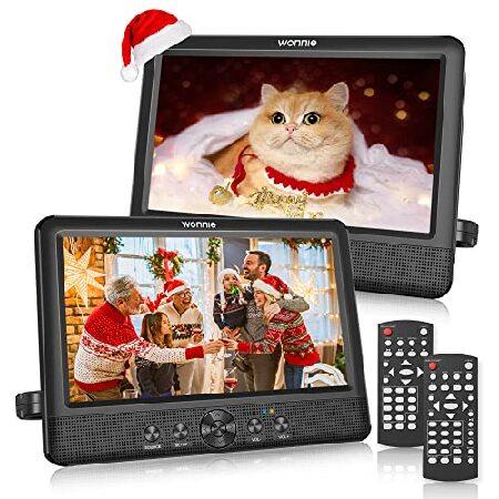 WONNIE 10.5&quot; Dual Portable DVD Player for Car Twin...