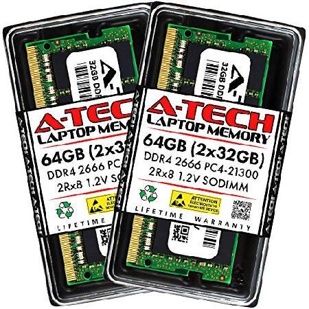 A-Tech 64GB (2x32GB) DDR4 2666MHz PC4-21300 (PC4-2...