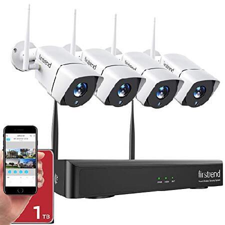 Security Camera System Wireless,Firstrend 1080P 8C...