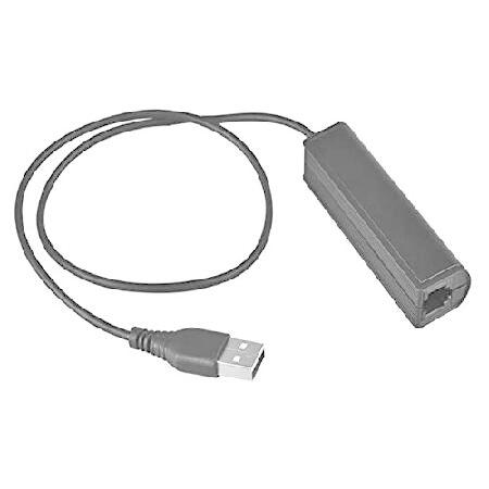 USB プラグ コンピューター PC ノートパソコン RJ9 メスアダプター ヘッドセット用 Ava...