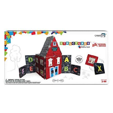 CreateOn Magna-Tiles ABC Schoolhouse Magnetic Tile...