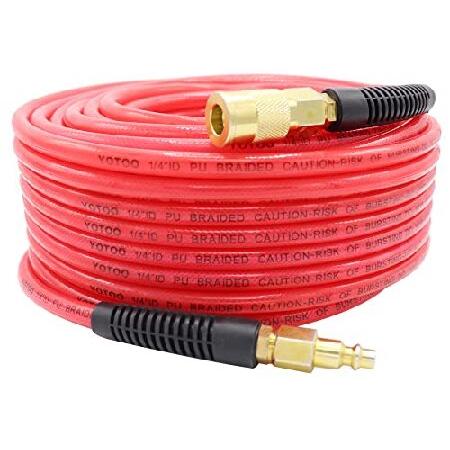 YOTOO Reinforced Polyurethane Air Hose 1/4&quot; Inner ...