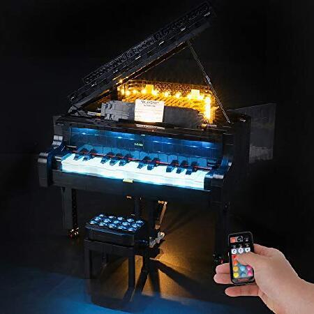 アイデアグランドピアノ用BRIKSMAX LEDライトキット - レゴ 21323と互換性(レゴセッ...