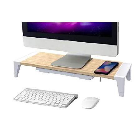 Bostitch Office Wooden Monitor Stand with Wireless...