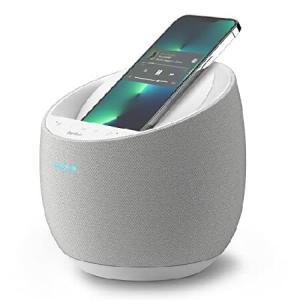 Belkin SOUNDFORM Elite Hi-Fi Smart Speaker + Wireless Charger (Alexa Voice-Controlled Bluetooth Speaker) Sound Technology By Devialet, Fast Wireless C