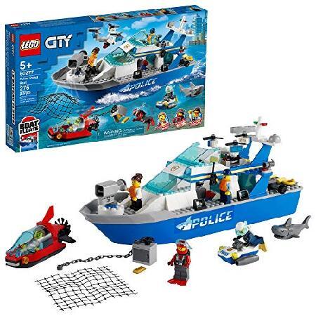 LEGO City Police Patrol Boat 60277 Building Kit; C...
