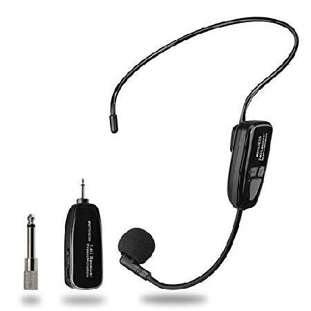 Retekess TT123 Wireless Microphone Headset,2.4G Wi...