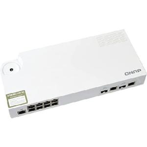 QNAP ( キューナップ ） 10GbE + 2.5Gbe L2 Web マネージドスイッチ 2つの10GbE SFP+/RJ45コンボポート、8つの2.5GbE RJ45ポート QSW-M2108-2C