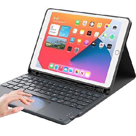 iPadキーボード第9世代、iPad第8世代/第7世代10.2インチ用キーボード スマートトラックパ...