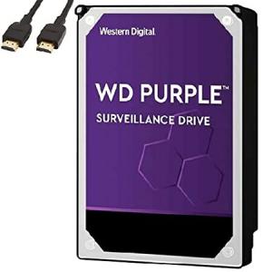 Western Digital - WD 8TB パープル 監視 内蔵ハードドライブ - 7200 RPMクラス SATA 6 Gb/s 256MB キャッシュ 3.5インチ クリプトチアマイニング - WD82PURZ -