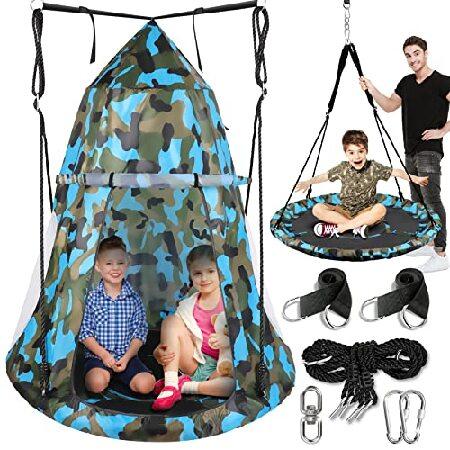 40” Hanging Tree Play Tent Hangout for Kids Indoor...