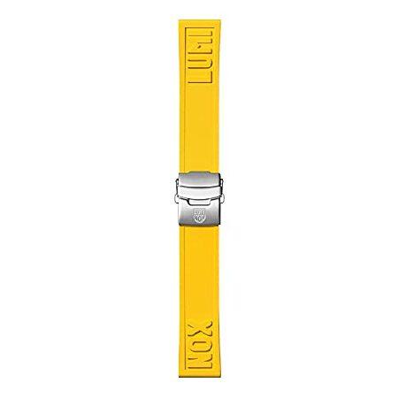 Luminox 24mm イエローラバー カットトゥフィット ブランド腕時計ベルト