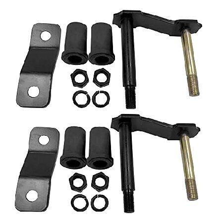 TOM - 2Pcs Rear Leaf Spring Shackle Kit For Toyota...