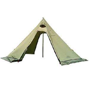 MCETO TX400PRO Teepee Hot Tent Lightweight Octagon Shape Tent with Stove Jack Winter Camping Hunting with Snow Skirt(Olive)｜koostore