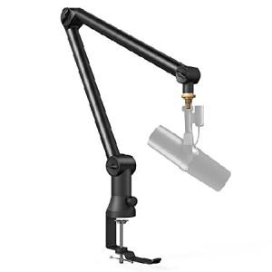 Mic Arm Desk Mount(Longer) for Shure SM7B/MV7/Blue Yeti/Snowball/AT2020 Mic＆Others,Bietrun Universal Pro-Heavy Duty Metal Mic Boom Arm Stand with 3/8