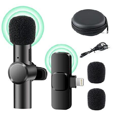 ERNSITNG Wireless Lavalier Microphone for iPhone i...