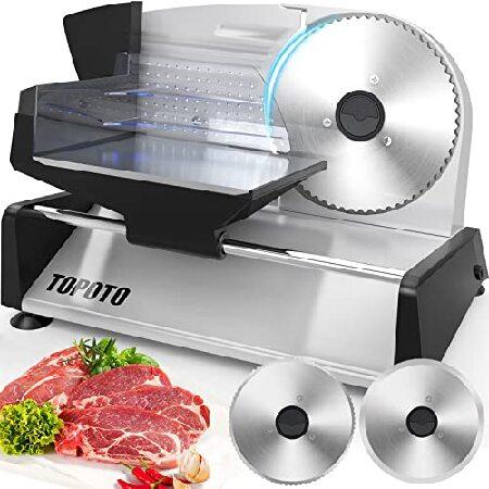 Meat Slicer Home Use TOPOTO Electric Meat Slicer 2...