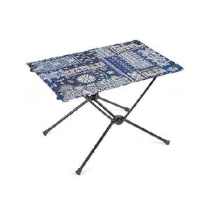 Helinox Table One Hard Top Lightweight, Collapsible, Portable, Outdoor Camping Table, Large - 30 x 22.5 Inches, Blue Bandana｜koostore