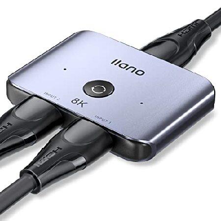 llano HDMI 2.1 スイッチ Ultra HD 8K 双方向HDMI切替器 スプリッター ...
