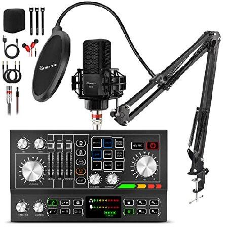 Podcast Equipment Bundle Aluminum Shell with 48V C...