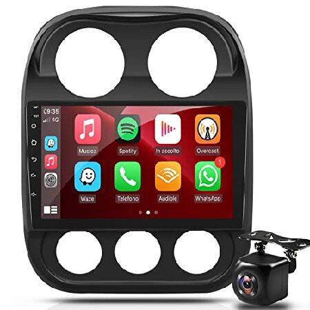 [2+32G] Android 11 Car Radio for Jeep Compass Patr...