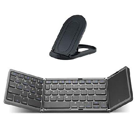 JPHTEK Foldable Keyboard with Press Touchpad,Bluet...