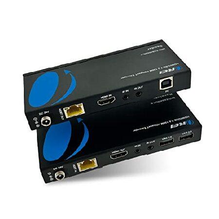 OREI 4K USB 2.0 HDMIエクステンダー LAN HDBaseT PoC シングルCA...