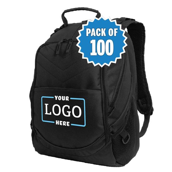 Personalized Embroidered Computer Backpack, Black,...