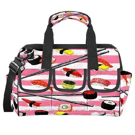 Cute Sushi Pattern Tool Bag 14.8 Inch Wide Mouth T...