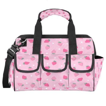 Pink Strawberries Fruit Tool Bag, Garden Tool Bag,...