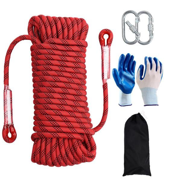 Climbing Rope 12mm 98Ft (30m) Static Climbing Rope...