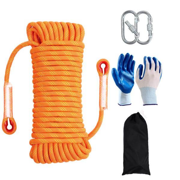 Climbing Rope 12mm 32Ft (10m) Static Climbing Rope...