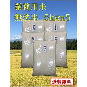 業務用お米　乾式無洗米25kg（5kg×5袋） 生活応援米業務用　 新潟産  未検査米　送料無料　
