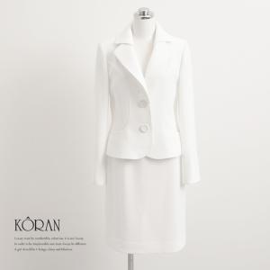 フォーマルスーツ テーラード ホワイト 白 講師 先生 入学式 入園式 母