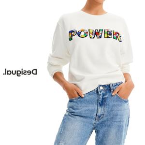 Desigual デシグアル レディースファッション トップス 半袖 Tシャツ アニマルプリント インポート 30代/40代/50代 ホワイト｜koran