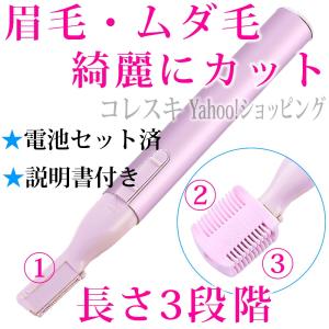 多機能フェイスシェーバー 眉毛・ムダ毛 電動カミソリ