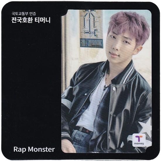 【韓国交通カード 】T-moneyカード（BTS　防弾少年団-Rap Monster）[ラップモンス...