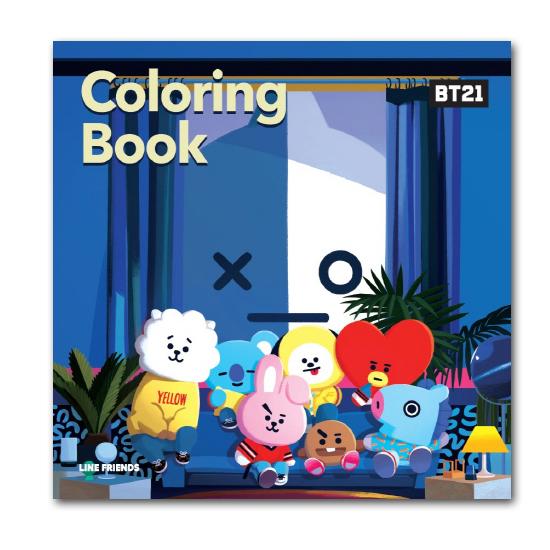 韓国ぬり絵　BT21　カラーリングブック  [塗り絵][本][書籍][かわいい] [BTS][防弾少...