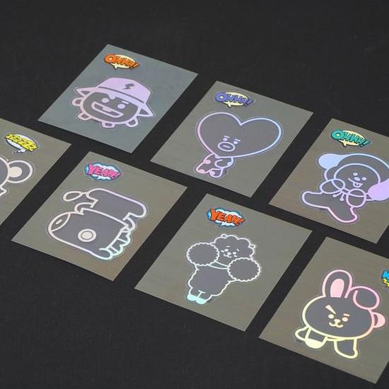 【韓国文具】BT21　シャイニー　ステッカー [防弾少年団][シール][公式][かわいい]