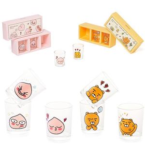 カカオフレンズ　ミニ杯　3個セット [Kakao Friends][RYAN][かわいい][グラス]