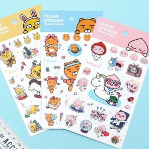 韓国文具 カカオフレンズ 透明ステッカー 文房具 Kakao Friends シール 公式 かわいい Q039 韓国情報広場ヤフー店 通販 Yahoo ショッピング