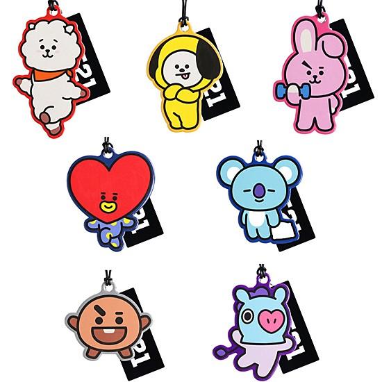 【韓国雑貨】BT21　ネームタグ  [防弾少年団][かわいい][公式][名札][旅行][トラベル]